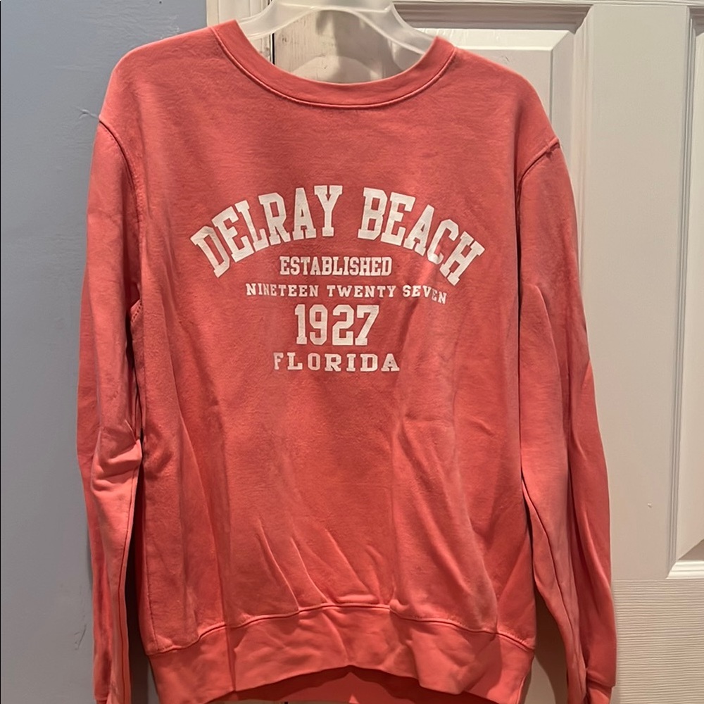 Delray Beach Pink Sweatshirt